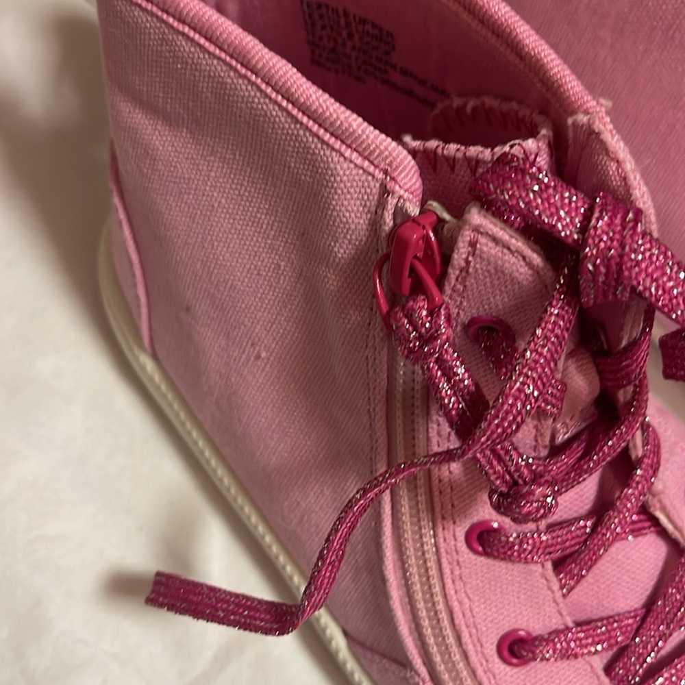 Billy pink zip/lace shoes - Picture 4 of 4